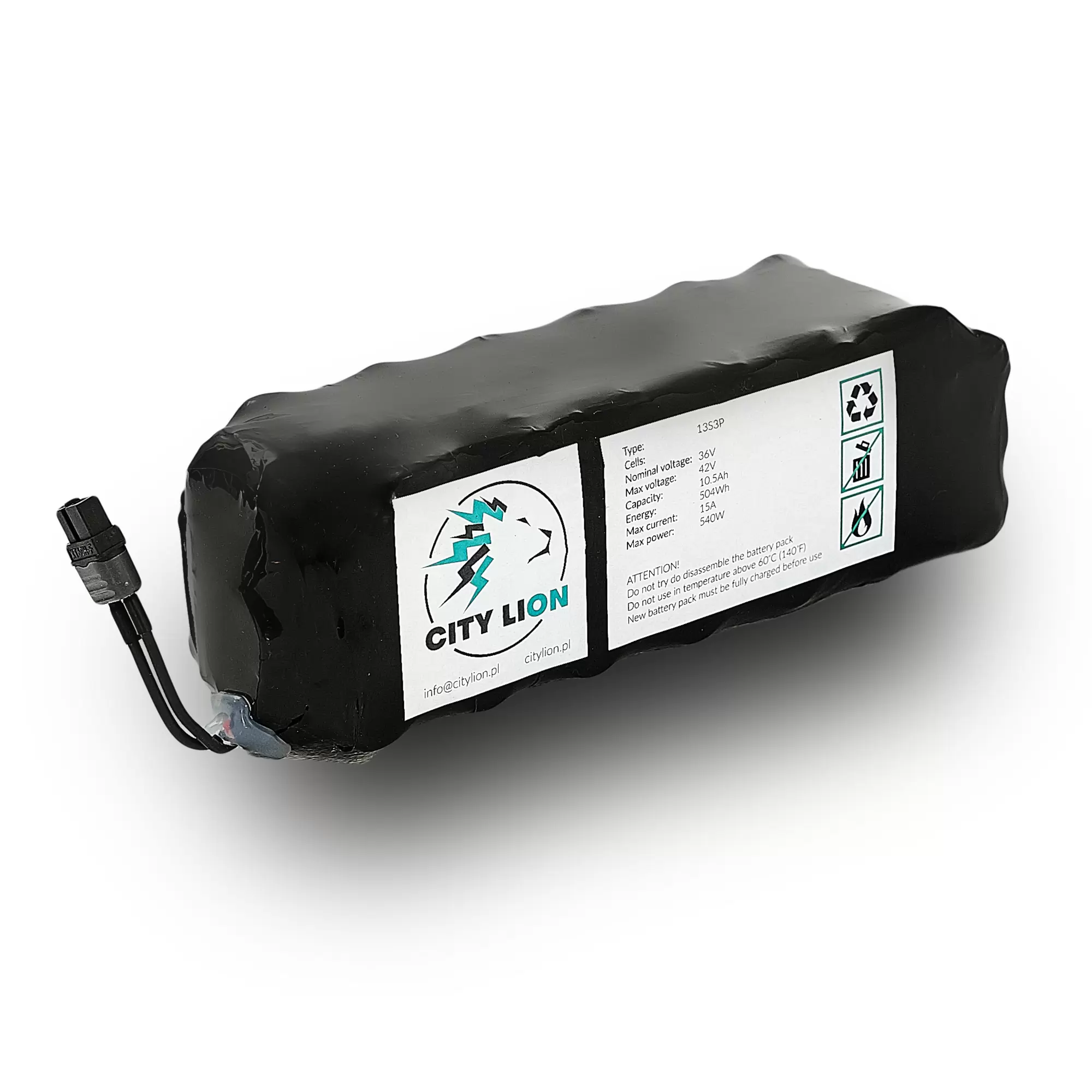 Batería externa universal para patinete eléctrico de 48V - City Lion