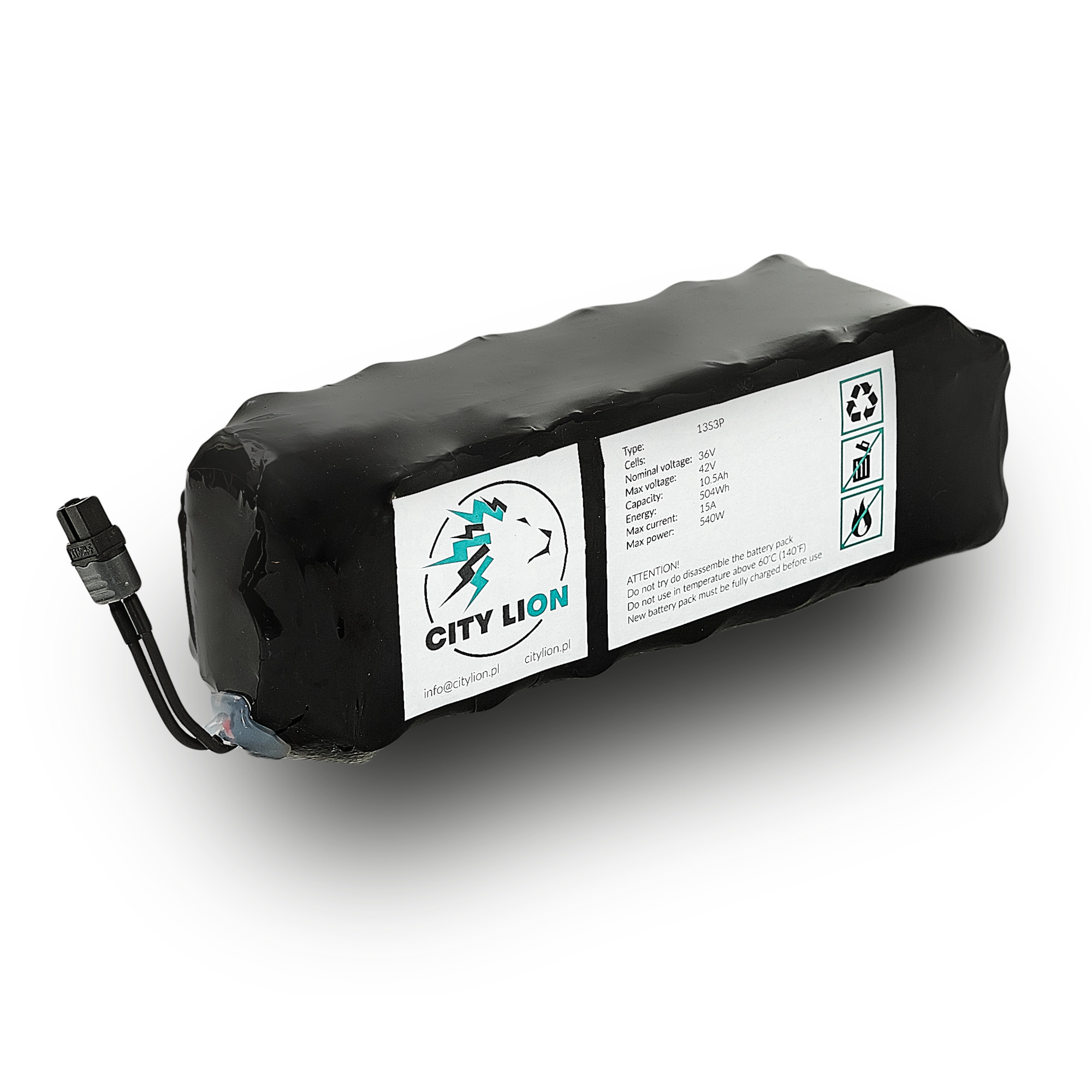 External Electric Scooter Battery For Segway Ninebot Max G30 G30D F30D G30Ld G30Le (3) - City Lion