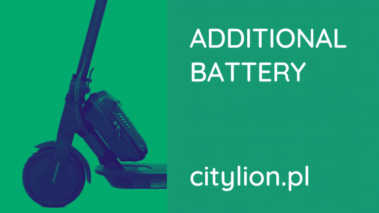 How does the additional battery for electric scooters work?
