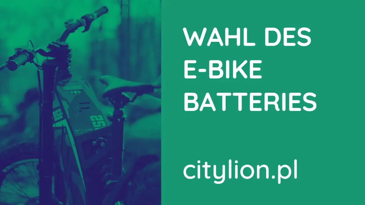 Batterie für ein Elektrofahrrad – welche soll ich wählen? - City Lion