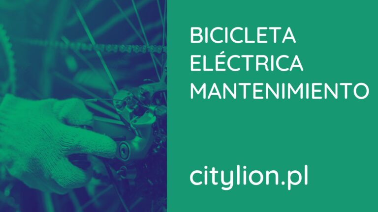 ¿Cómo se realiza el mantenimiento de una bicicleta eléctrica?