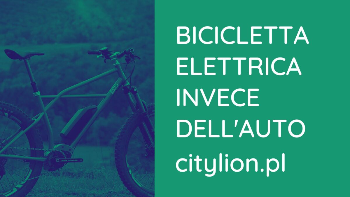 Bicicletta elettrica invece dell'auto