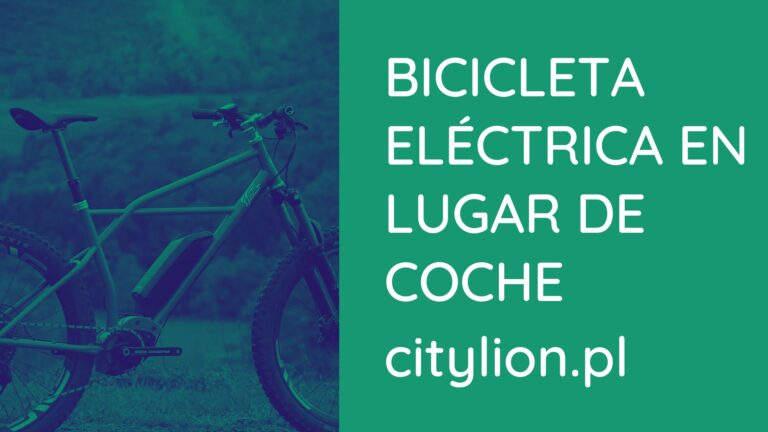Bicicleta eléctrica en lugar de coche