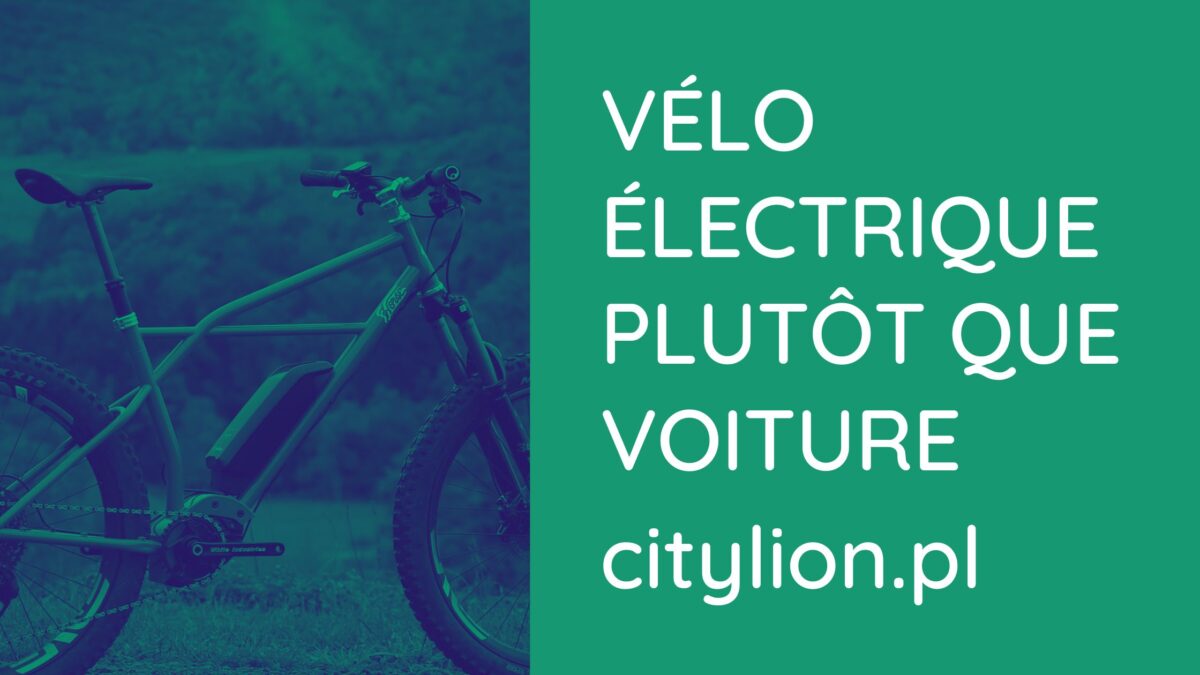 Vélo électrique plutôt que voiture