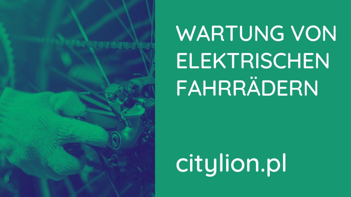 Wie kann man ein Elektrofahrrad warten?