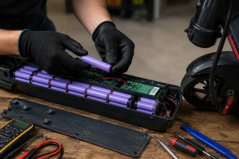 changing 18650 cells in a battery